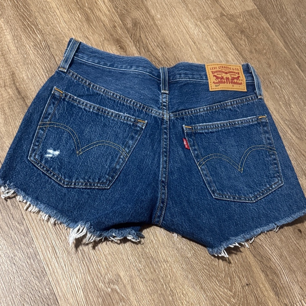 Levi's Classic Blue Jean Shorts for Women